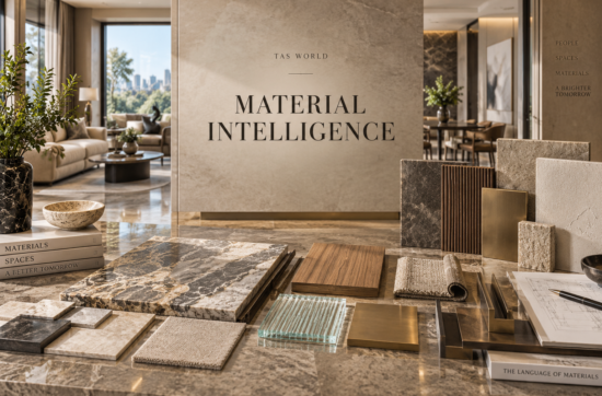 Luxury home materials that age well in India including natural stone, timber, brass and refined interior finishes.
