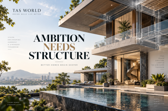 Structural coordination in a luxury Indian home with architectural floor plan, column grid, double-height space and structural overlay.